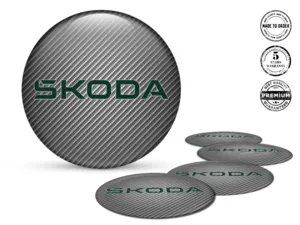 Skoda Ruota Badge Edizione Etichette Cupola Resina